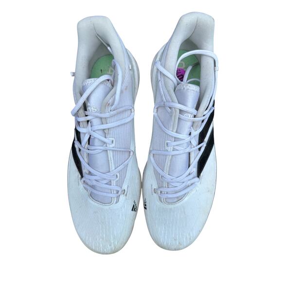 Adidas Adizero Afterburner 8 Pro TPU Baseball Cleats Mens 10.5 White SPG 753001 - Picture 3 of 10